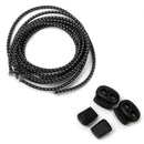 1 Pair Elastic Reflective Laces Easy Attachment for Marathon Sports (Black) P2Q7