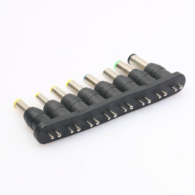 1Set 8Pcs Universal 2Pin Plug Charger Tip AC/DC Power Adapter for Notebook