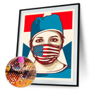 5D DIY Full Diamond Painting Medical Heroes Cross Stitch Mosaic Kit (J900)