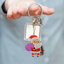 5pcs DIY Full Drill Special Shaped Diamond Painting Key Ring Christmas Gift