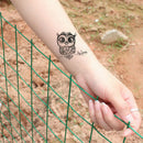 1X Makeup Cute Owl Tattoo Arm Body Art Waterproof Temporary Tattoo Stickers B.AU