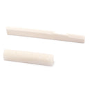 1 Set Bone Bridge Saddle Nut DIY Material for Acoustic Folk Guitar Parts, Beige
