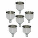 6 Piece Stainless Steel Flask Funnel Set, Small (6 pcs) G7T3