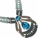 Necklace And Earring Set Water Drop Shape Jewelry Set Blue R8I3