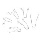 6pcs Car Headlamp Dip Spring Clips Universal 60mm for H1 H4 H7 Durable