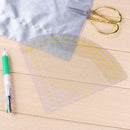 Fan Shape Foot Seam Ruler Quilting Patchwork Scrapbook DIY Sewing Tools