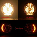 Motorcycle 7 inch Round Lights head light lamp Headlights LED Turn Signal+M