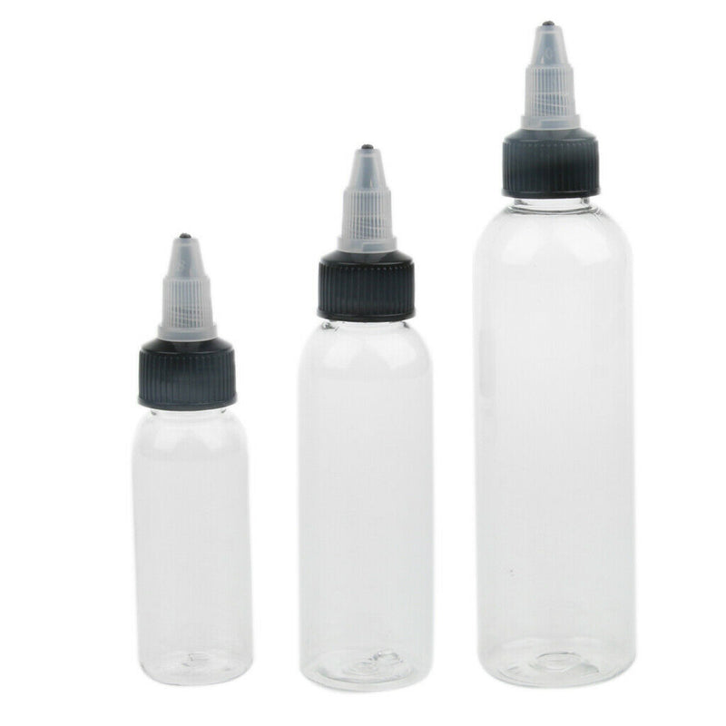 60 Empty Squeeze Bottle Applicator Dressings Oil Condiments Dispenser Art Crafts