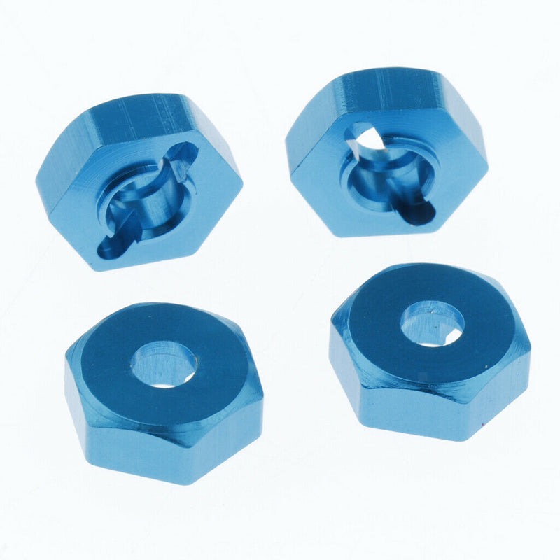 Blue Wheel Hex 12mm Drive Nut with Pins for RC WLtoys A949 A959 A969 A979 1:18