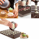 30-cavity Silicone Pastry Cake Macaron Macaroon Oven Baking Mould Sheet Mat 3C
