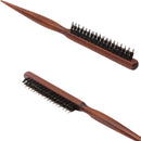 HOT Wood Handle Natural Boar Bristle Hair Brush Fluffy Comb Hairdressing Barber