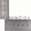 200x 5sizes Stainless Steel Round Split Rings Small Double Ring Jewelry Makin Bj