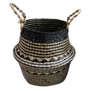 Straw Woven Flower Basket Planter Laundry Clothing Toys Organizer Bucket