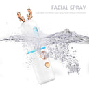 Cute Deer Shape Mini Nano Facial Mister Steamer Cool Mist Sprayer (White)