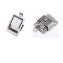 2x Door Locking Paddle Lock Stainless Mini Flush Lock Recessed Mounted Latch