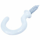1.1 inchCup Mug Hooks Shouldered Metal Screw-in plastic coated Hanging whti Y7V7