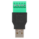 USB2.0 Male to 5pin Screw Terminal Connector Apdater with Shield Connector