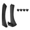 2pcs Right Side Inner Front Door Panel Pull Trim+Cover for  E90 E91 (Black)