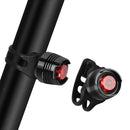 Bright USB Led Bike  Light Rechargeable Headlight Set Black