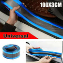 3CM*1M Car Carbon Fiber Blue Edge Guard Strip Door Sill Protector Accessories