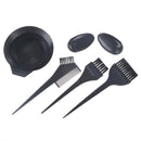 6x Plastic Dye Hair Color Dye Bowl Comb Brushes Tool Kit Set Tint Coloring  Kw