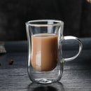 80Ml European Double Coffee Mug Heat-Resistant Double Glass Cappuccino Cup