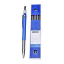 2B 2mm Lead Holder Automatic Mechanical Draw Drafting Pencil 12 Leads Refills FT
