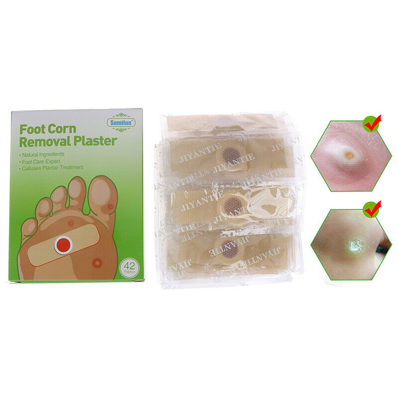 42Pcs Sumifun Foot Corn Removal Plaster Calluses Plantar Treatment PainReliev FT