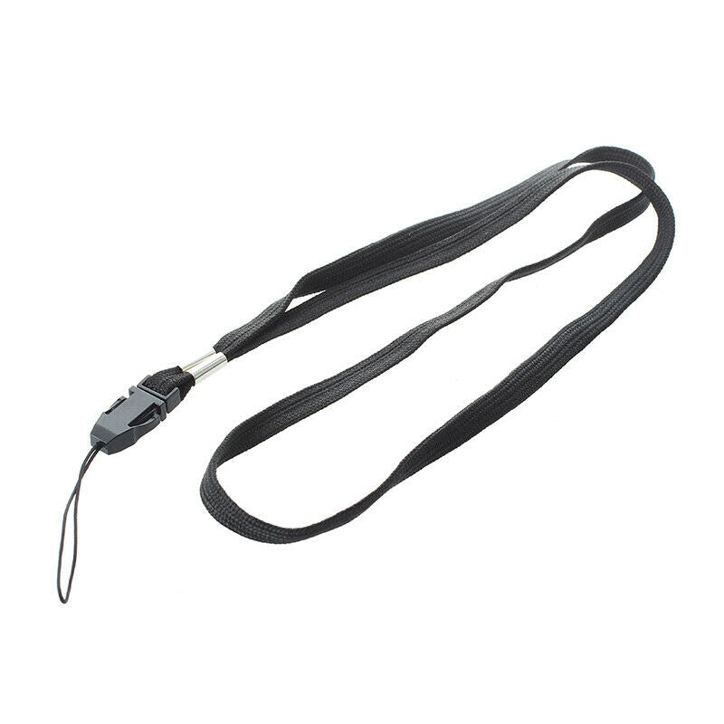 2 x Straps Neck straps for Mp3 Portable Camera Phone Identity Card - Black D1B2