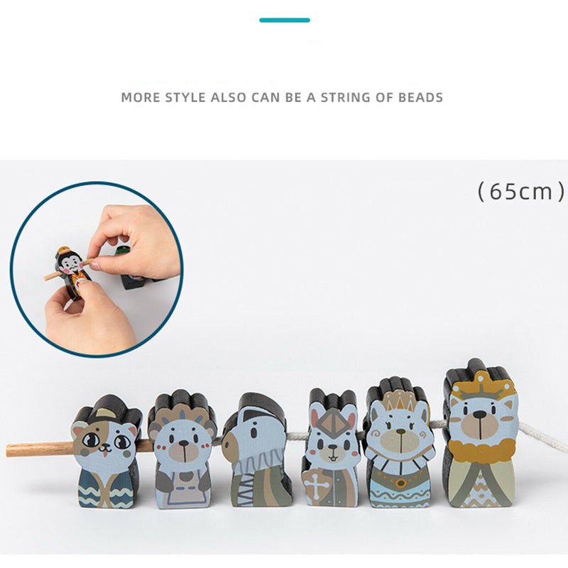 Wooden Chess Game Chessman King & Queen Chessboard Accessory Traditional Table