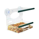 Acrylic Window With Strong Suction Cup Birdhouse Feed Bird Feeder Clear-Tra Z0U1