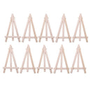 1-10PCS Mini Wooden Cafe Table Number Easel Wedding Place Name Card Holder  F4B2