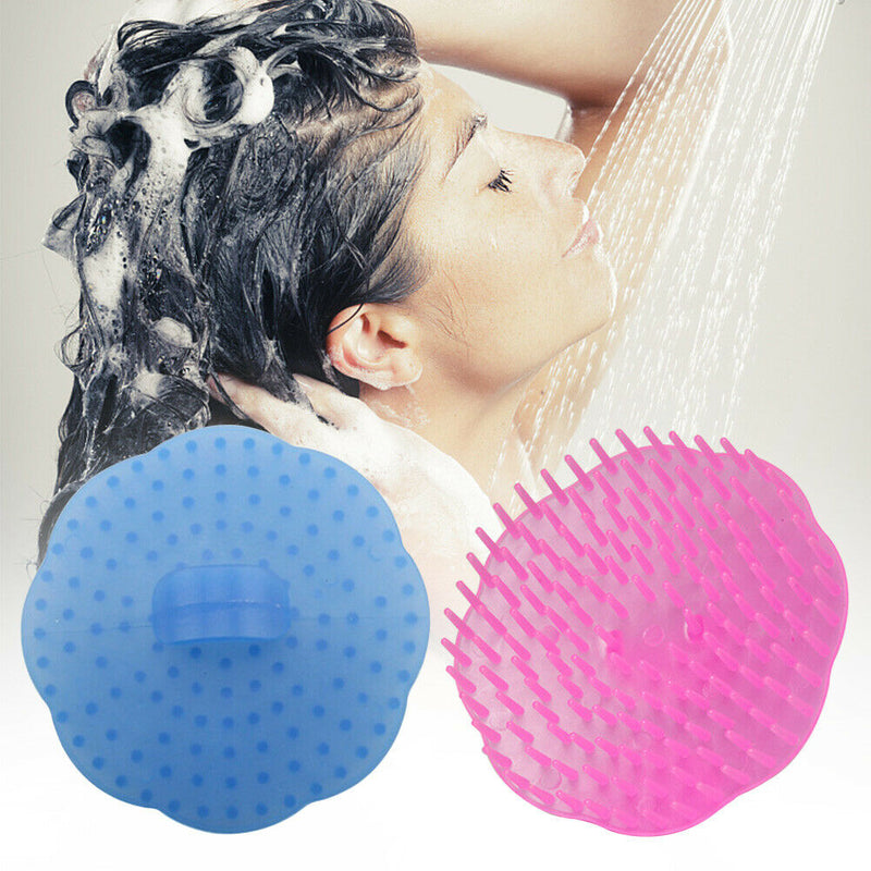 Home Bathroom Easy Grip Hair Scalp Massager Shampoo Comb Cleaning Brush Dry Wet