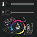 12cm RGB LED Light PC Cooling Fan 4Pin Computer Case Chassis Fan Cooler Radiator