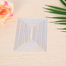 8X Rectangle Metal DIY Cut Die Stencil Scrapbook Album Paper Card Emboss Craft L