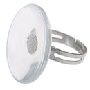 Crystal Glass Ring Glue Holder Individual Eyelash Extension Glue Pallet Adhesi&+