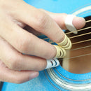 4Pcs Guitar/Stringed Instr Finger Guitar-String Picks Size 3 M+1 L 12MM/14MM ^