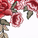 1pcs embroidered floral lace neckline neck collar trim apparel fabric lace arts#