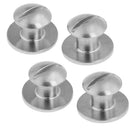 4x Replacement Marine Stainless Steel Scuba Diving Backplate Pad Book Screws