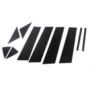 10Pc Mirror Effect Plastic Window Pillar Posts Trims Set for Mazda 3 Axela