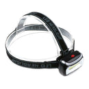 800 Lumens 3W COB Headlight LED 3 Modes Headlamp Emergerncy Torch (Black)