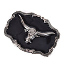 Long Horn Bull Western Belt Buckle Golden Texas Cowboy Large Western  ME