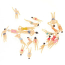 20x People Figures for Models Little Painted Beach People Figures(1:50) Colorful