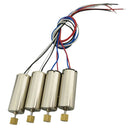 Set of 4 Clockwise & Anti-clockwise Metal 7.4V Coreless Motors with Copper Gear
