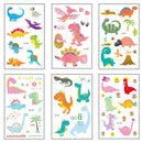 2Pcs Children animal tattoo temporary cute cartoon fox raccoon image sticke TO