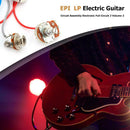 1Set Wiring Harness 2v2t Jack 500k Pots for Replacement LP Electric Guitar