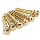 1 Set Brass Bridge Pins Pegs Saddle Nut for Acoustic Folk Guitar Parts
