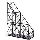 Simple Iron File Storage Rack Office Supplies Display Rack Desktop Grid Boo