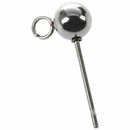 30PCs Stainless Steel Earring Post W/Stoppers 17x8mm(5/8"x 3/8")