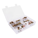 Flat Head Rivetnuts Insert Rivet Nuts Assortment Kit with Plastic Case -M3 M4 M5
